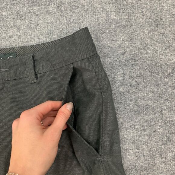 O'neill Shorts Mens 30 Charcoal Flat Front Dockside Chino Surf Summer Skateboard - Picture 4 of 12